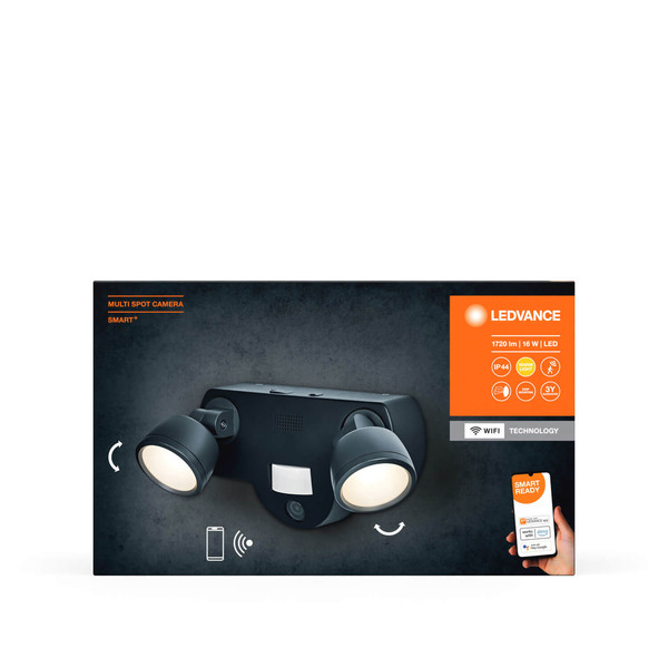 LEDVANCE LED Außenleuchte Smart+ Camera Multispot Multi Spot Dimmbar Warmweiss 4058075763487