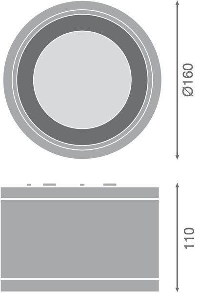 LEDVANCE DOWNLIGHT Einbauleuchte SURFACE IP65 160 30W 830 36D weiss 4058075769045