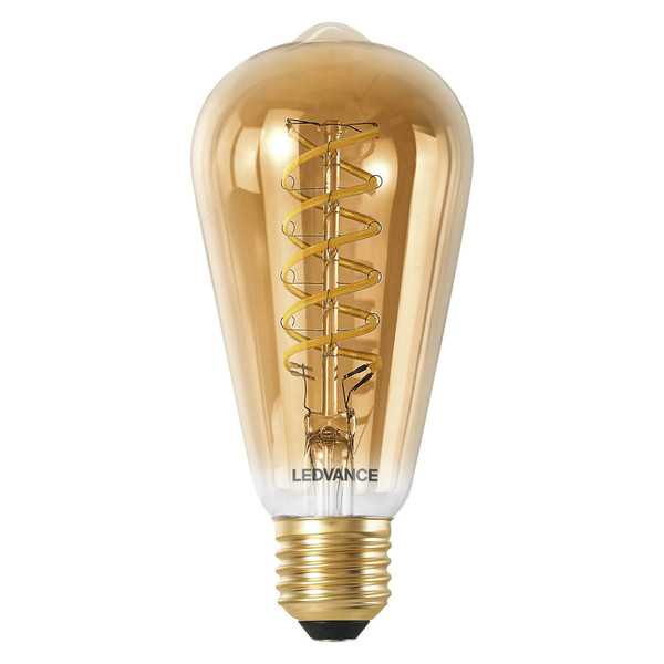 LEDVANCE LED Lampe Smart+ WiFi Filament Edison Tunable White 2200K E27 Dimmbar Tunable White, Kalt-zu-Warm-Farbwechsel 4058075778016