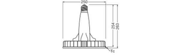 LEDVANCE HID LED Highbay UNIVERSAL KVG/EVG 25000 LM 160W 840 E40 25000lm 4000K neutralweiss IP40 wie 400W 4058075780422