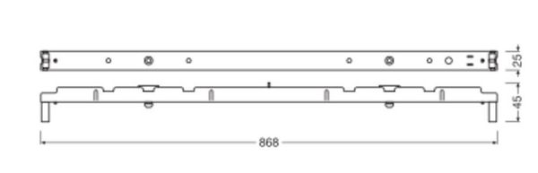 LEDVANCE LINEAR MAGNETIC BATTEN T5 Umrüstsatz 868 Made in France 4058075821798