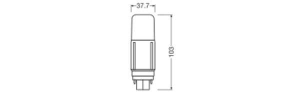 LEDVANCE DULUX LED EM KVG & AC MAINS 230V-direkt 5.5W 830 G24D G24d 640lm 3000K warmweiss wie 13W 4058075821811