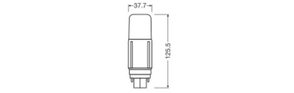 LEDVANCE DULUX LED EM KVG & AC MAINS 230V-direkt 9.5W 830 G24D G24d 1080lm 3000K warmweiss wie 26W 4058075821897