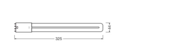 LEDVANCE DULUX LED HF EVG & AC MAINS 230V-direkt 12W 840  2G11 1500lm 4000K neutralweiss wie 24W 4058075822115