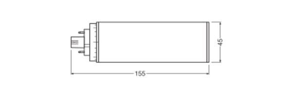 LEDVANCE DULUX LED HF EVG & AC MAINS 230V-direkt 16W 830 GX24Q-3 GX24q-3 1620lm 3000K warmweiss wie 32W 4058075822337