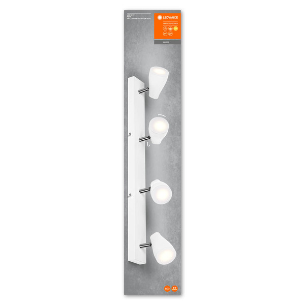 LEDVANCE LED Spot SPOT PEAR WHITE 4 x 4.3W 2700K GU10 Warmweiss 4058075826472