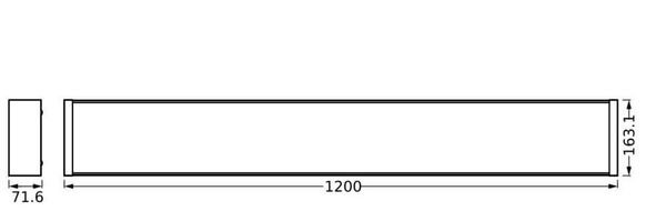 LEDVANCE Office Line Double Wrap 120cm 40W 840 Fernbedienung 4600lm 4000K neutralweiss dimmbar 4058075830936