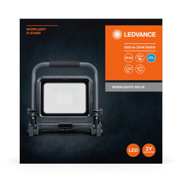 LEDVANCE LED Arbeitsscheinwerfer WORKLIGHTS VALUE R-STAND 30W 865 Kaltweiss 4058075831254