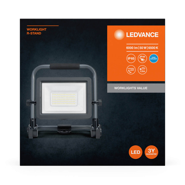 LEDVANCE LED Arbeitsscheinwerfer WORKLIGHTS VALUE R-STAND 50W 865 Kaltweiss 4058075831278