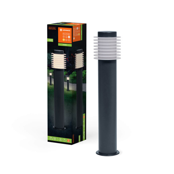 LEDVANCE LED Außenleuchte Endura Hybrid Bollard Rondo 50cm 4W Dark Gray Warmweiss 4058075834507