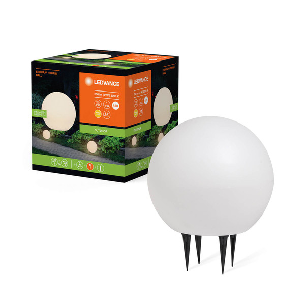 LEDVANCE LED Außenleuchte Endura Hybrid Ground Ball 2W White Warmweiss 4058075834705