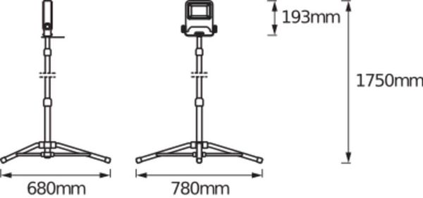 LEDVANCE WORKLIGHT TRIPOD CH-Stecker 1x30W 2700lm 4000K neutralweiss IP65 4099854000645