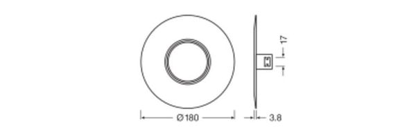 LEDVANCE SPOT RING Verkleinerungsring D180 schwarz 4099854013447