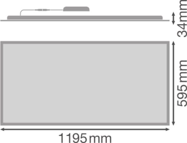 LEDVANCE PANEL COMPACT 1200x600 UGR<19 53W 840 5830lm 4000K neutralweiss IP40/IP20 4099854017643