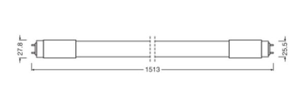 LEDVANCE LED Röhre T8 HF EVG 150cm 20W 840 G13 3100lm 4000K neutralweiss wie 58W 4099854025990