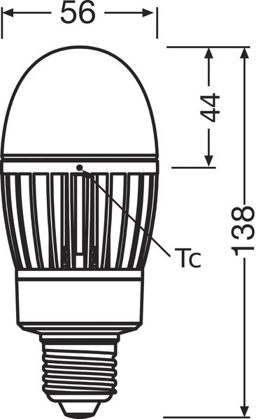 LEDVANCE HQL LED 1800LM 14.5W 827 E27 Straßenlampe 1800lm 2700K warmweiss IP65 wie 50W 4099854040603