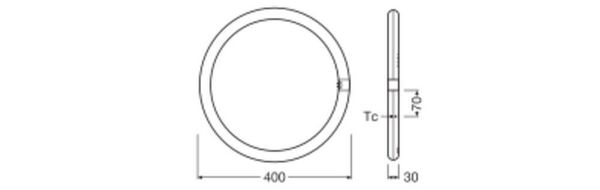 LEDVANCE LED Ringröhre T9 EM KVG 24W 840 G10Q G10q 2900lm 4000K neutralweiss wie 40W 4099854042560