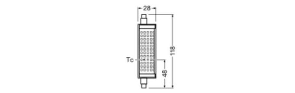 LEDVANCE LED LINE R7s 18.2W 827 R7s 2452lm 2700K warmweiss wie 150W 4099854048722