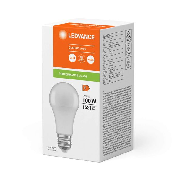 LEDVANCE LED CLASSIC A 13W 840 gefrostet E27 Lampe 1521lm 4000K neutralweiss wie 100W 4099854048968