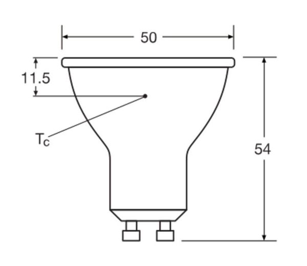 LEDVANCE LED PAR16 6.9W 830 GU10 Spot, Strahler 620lm 3000K warmweiss wie 49W 4099854055096