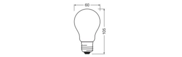 LEDVANCE LED CLASSIC höchste Effizienzklasse A 2.2W 830 gefrostet E27 Lampe 470lm 3000K warmweiss wie 40W 4099854060090