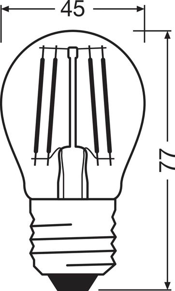 LEDVANCE LED CLASSIC P 5.5W 827 klar E27 Lampe 806lm 2700K warmweiss wie 60W