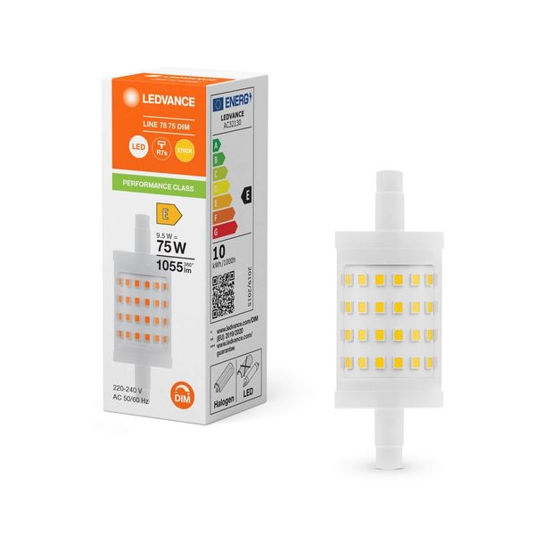 LEDVANCE LED LINE R7s 9.5W 827 R7s 1055lm 2700K warmweiss wie 75W dimmbar 4099854064906