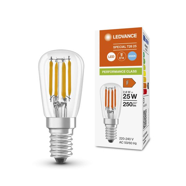 LEDVANCE LED SPECIAL T26 2.8W 865 E14 Lampe 250lm 6500K tageslichtweiss wie 25W 4099854066498