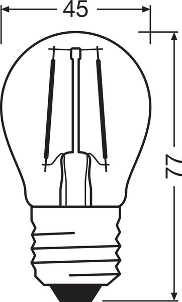 LEDVANCE LED CLASSIC 4.8W 827 klar E27 Lampe 470lm 2700K warmweiss wie 40W dimmbar 4099854067570