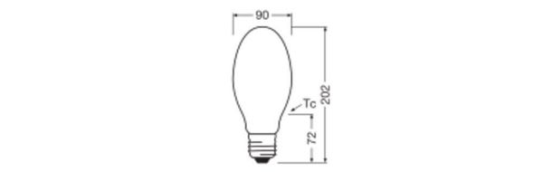 LEDVANCE HQL LED Filament 5400LM 38W 827 E40 Lampe 5400lm 2700K warmweiss IP65 wie 125W 4099854071898