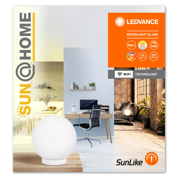 LEDVANCE LED Tischleuchte Sun@Home Moodlight 20cm Tunable White Dimmbar Tunable White, Kalt-zu-Warm-Farbwechsel 4099854090240