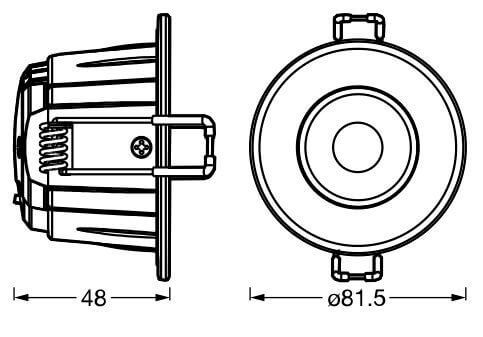 LEDVANCE SPOT COMBO FIX 5.5W CPS 60DEG IP65 weiss 4099854092701