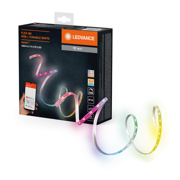 LEDVANCE LED Lichtleiste SMART+ WIFI OUTDOOR FLEX 5M RGB TW Dimmbar RGBTW Farbwechsel / steuerbare Lichtfarbe 4099854095184