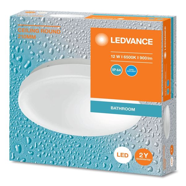 LEDVANCE CEILING ROUND Deckenleuchte rund 210 12W 865 IP44 4099854105814