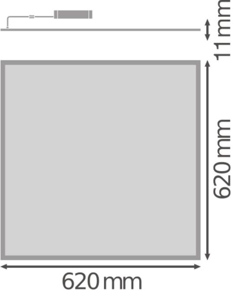 LEDVANCE BIOLUX HCL PANEL DALI GEN2 625 40W CSW 4600lm 2700-6500K Tunable White, warm-zu-Kalt-Farbwechsel dimmbar 4099854140273