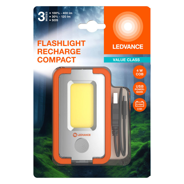 LEDVANCE LED Taschenlampe FLASHLIGHT COMPACT COMPACT Neutralweiss 4099854175473