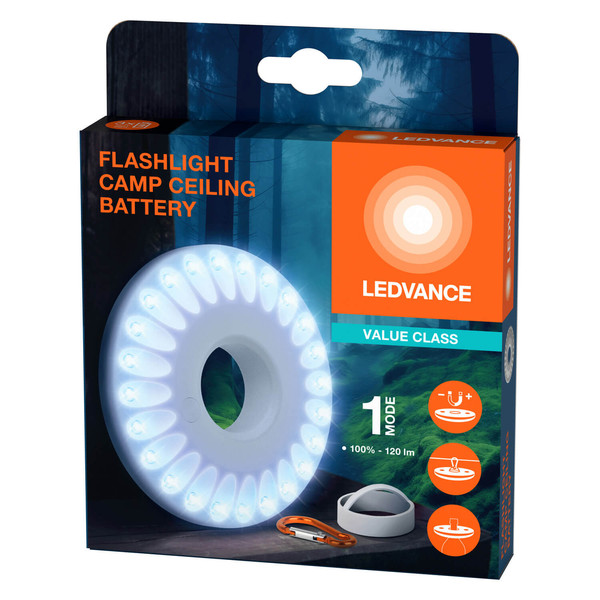 LEDVANCE LED Taschenlampe FLASHLIGHT CAMP CEILING CAMP CEILING Neutralweiss 4099854175664