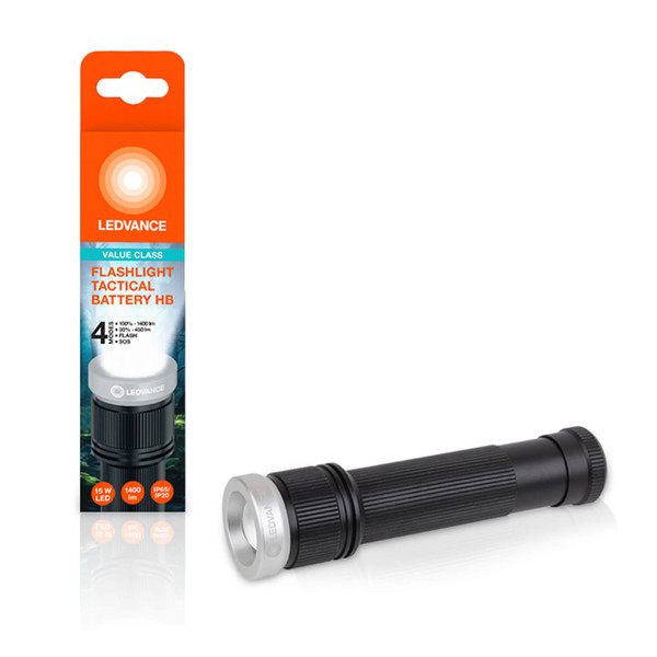 LEDVANCE LED Taschenlampe FLASHLIGHT TACTICAL IP65 TACTICAL IP65 Neutralweiss 4099854175848