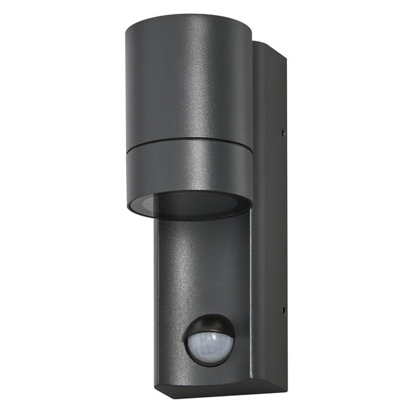 LEDVANCE Außenleuchte Endura Classic IP65 GU10 Isidor Wall Sensor Dark Gray 4099854183027