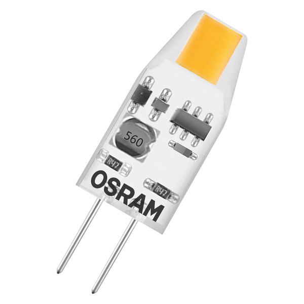 5er Pack OSRAM LED Lampe BASE PIN G4 12 V 1W 827 Clear G4 Warmweiss 4099854340284