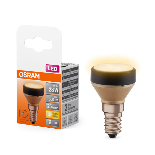 OSRAM LED Designleuchte FLAT LAMP NON 3.5W 827 Frosted E14 Warmweiss 4099854356773