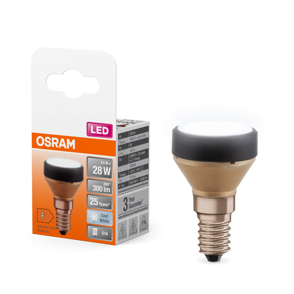 OSRAM LED Designleuchte FLAT LAMP NON 3.5W 840 Frosted E14 Neutralweiss 4099854356803