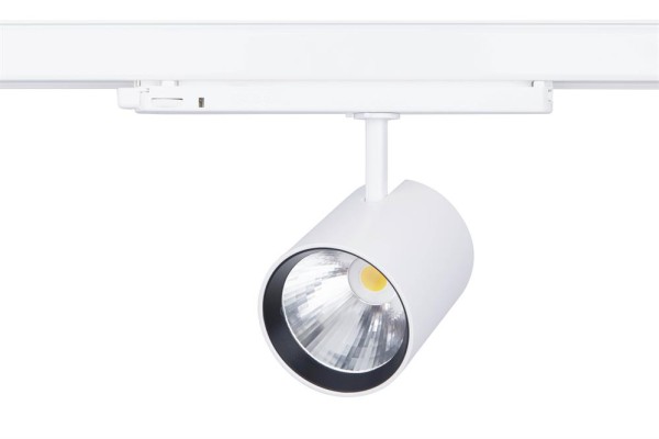 Lival LED-Stromschienenstrahler Bingo 26W 930 2150lm 15° weiss 90Ra