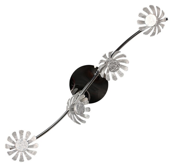 LUCE Design Bloom LED Wandleuchte 4fach 3000 K 20W Silber