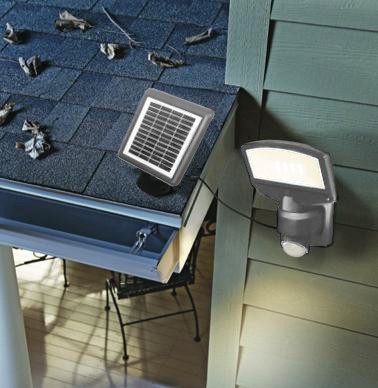 LUCE Design Sunshine LED Wandleuchte Solar 4000 K 3,2W Bewegungsmelder IP44 Silber