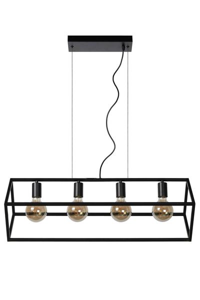 Lucide FABIAN Pendelleuchte 4x E27 Schwarz 00425/04/30