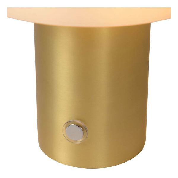 Lucide TIMON Tischlampe E14 3-Stufen-Dimmer Mattes Gold, Messing, Opal 05538/01/02