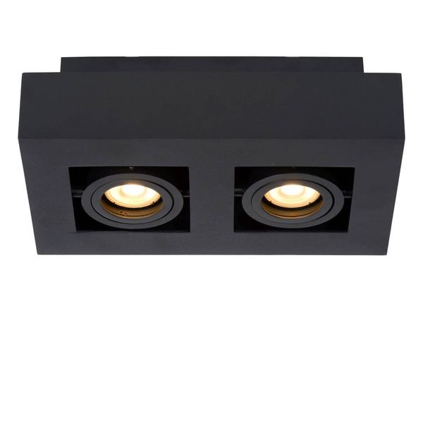 Lucide XIRAX LED Deckenleuchte 2x GU10 Dim-to-warm 2x 5W dimmbar 360° drehbar Schwarz 95Ra 09119/11/30