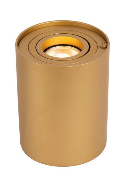 Lucide TUBE LED Tischlampe GU10 3-Stufen-Dimmer 5W dimmbar Mattes Gold, Messing 22552/05/02