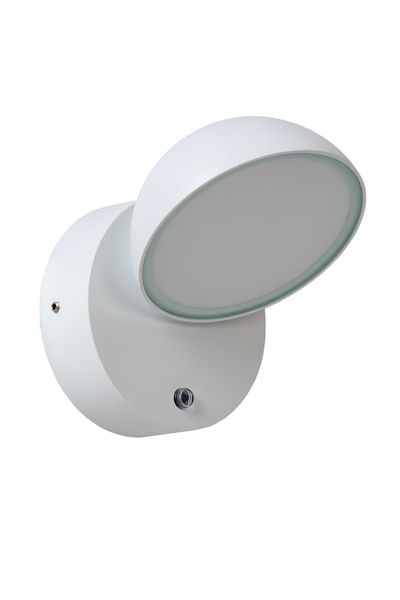 Lucide FINN LED Wandleuchte 12W 360° drehbar Weiß Sensor IP54 22865/12/31